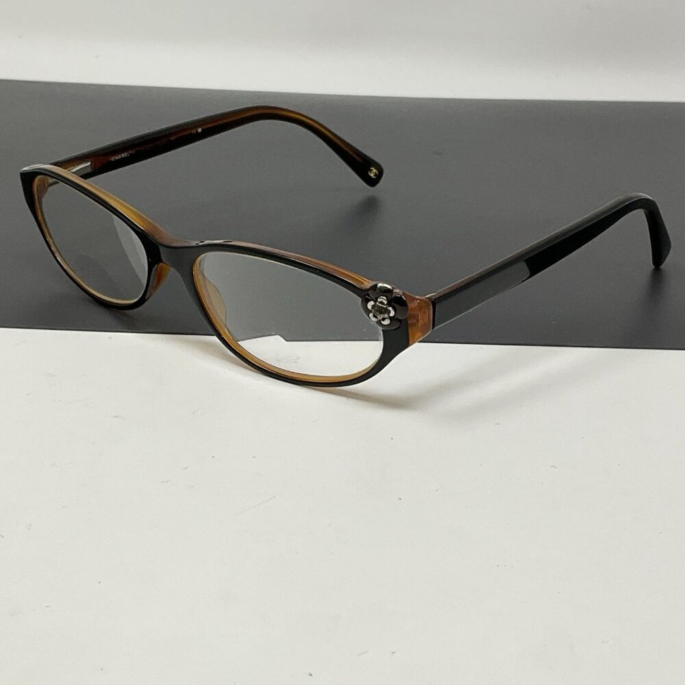 CHANEL 3099 Eyeglasses in color 568 Black Brown 53 [] 15 -135 Rare Htf - Picture 2 of 12
